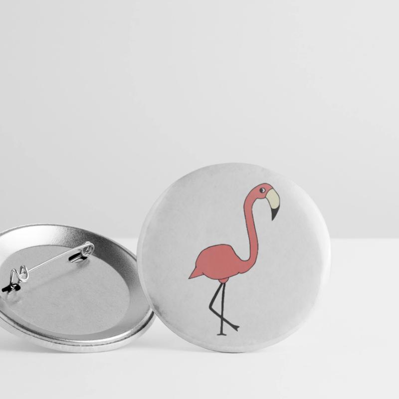 Flamant Lot de 5 petits badges (25 mm)