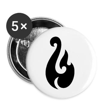 Maui's hook - Buttons small 1''/25 mm (5-pack) - white - Front