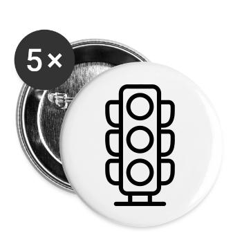 Traffic light - Buttons small 1''/25 mm (5-pack) - white - Front