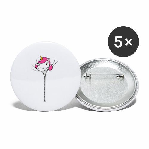 Nina-Nice Zipper Unicorn - Buttons klein 25 mm (5er Pack)