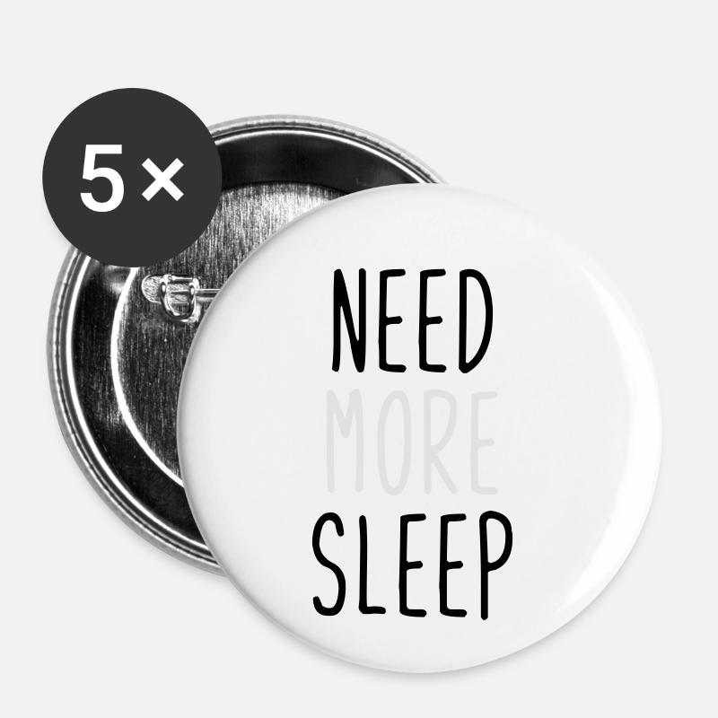 Schlaf. Schlafen. Geschenk. Geschenkidee - Buttons klein 25 mm (5er Pack) - Weiß