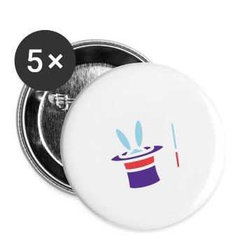 trylling - Buttons small 1''/25 mm (5-pack) - white - Front