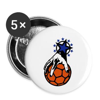 handball ball hand grip hand mano - Buttons small 1''/25 mm (5-pack) - white - Front