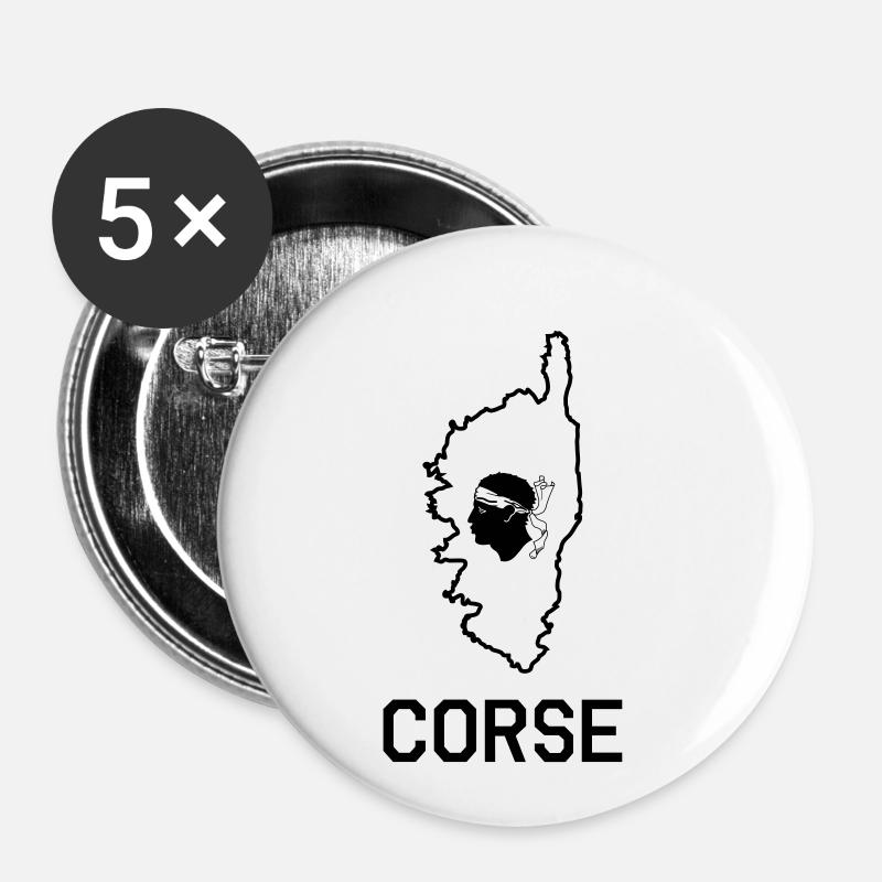 racing - Buttons small 1''/25 mm (5-pack) - white
