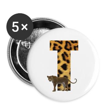leopard t - Buttons small 1''/25 mm (5-pack) - white - Front