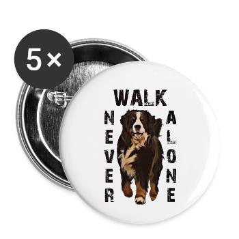 Bernese mountain dog - Buttons small 1''/25 mm (5-pack) - white - Front