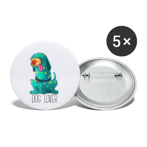 Hund Elsker - Buttons/Badges lille, 25 mm (5-pack)