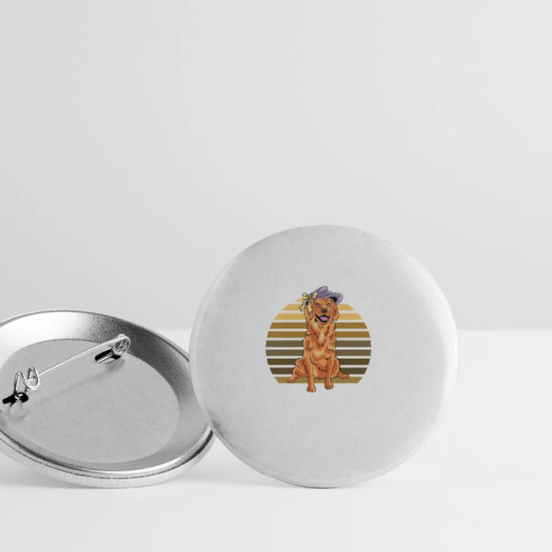 Vollzeithundmutter Hausfrau oder Mutter. Gift Buttons klein 25 mm (5er Pack)