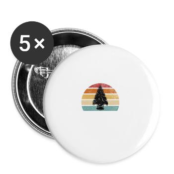 Vintage Offer ID rather Arrowhead Hunting Vintag - Buttons small 1''/25 mm (5-pack) - white - Front