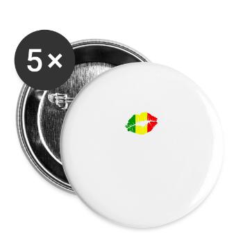 Mali Flagge Land Einheimische Abstammung Stolz Frauen - Buttons klein 25 mm (5er Pack) - Weiß - Vorne