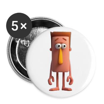 Husband - Buttons small 1''/25 mm (5-pack) - white - Front