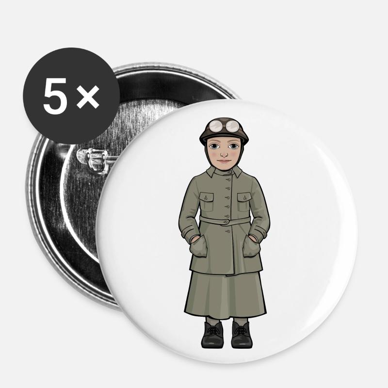 Elsa Andersson - Buttons klein 25 mm (5er Pack) - Weiß