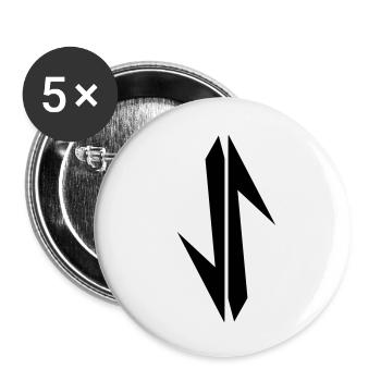 arrow - Buttons small 1''/25 mm (5-pack) - white - Front