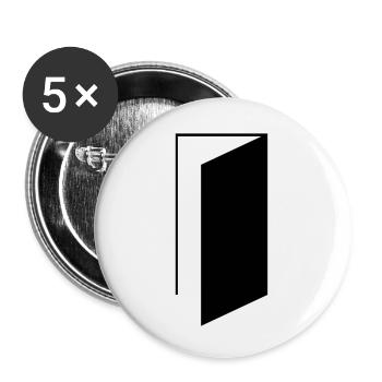 Tür - Buttons klein 25 mm (5er Pack) - Weiß - Vorne