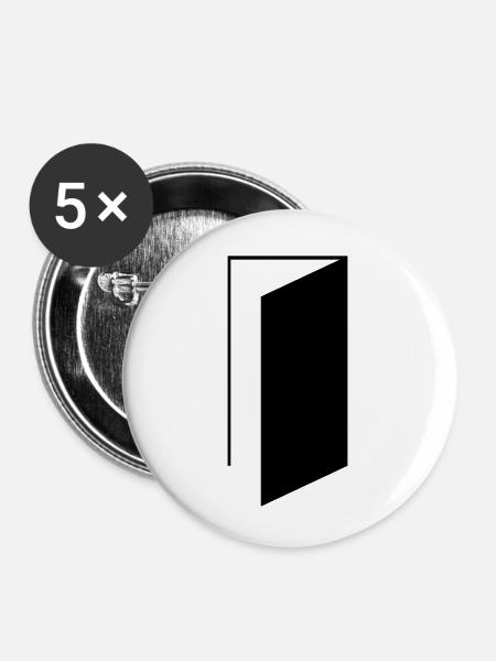 Tür - Buttons klein 25 mm (5er Pack) - Weiß