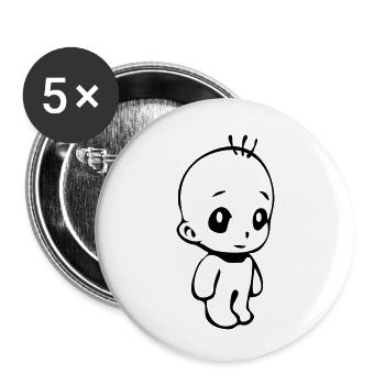 Honey - Buttons small 1''/25 mm (5-pack) - white - Front