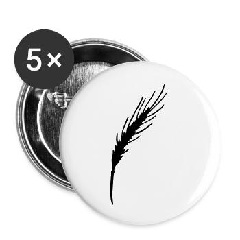 gerste - Buttons klein 25 mm (5er Pack) - Weiß - Vorne