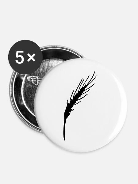 gerste - Buttons klein 25 mm (5er Pack) - Weiß