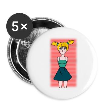 EHEFRAU. TOCHTER. JUGENDLICHER. FRAUENTAG - Buttons klein 25 mm (5er Pack) - Weiß - Vorne