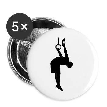 Skin the cat calisthenics - Buttons small 1''/25 mm (5-pack) - white - Front