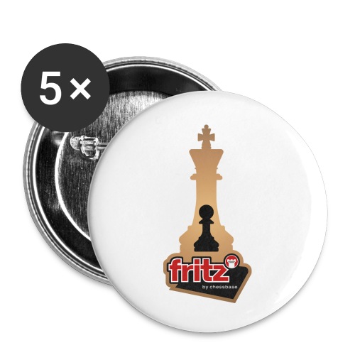 Fritz 19 Chess King and Pawn - Buttons small 1''/25 mm (5-pack)