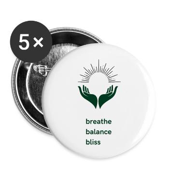 Balance & Bliss - Buttons small 1''/25 mm (5-pack) - white - Front