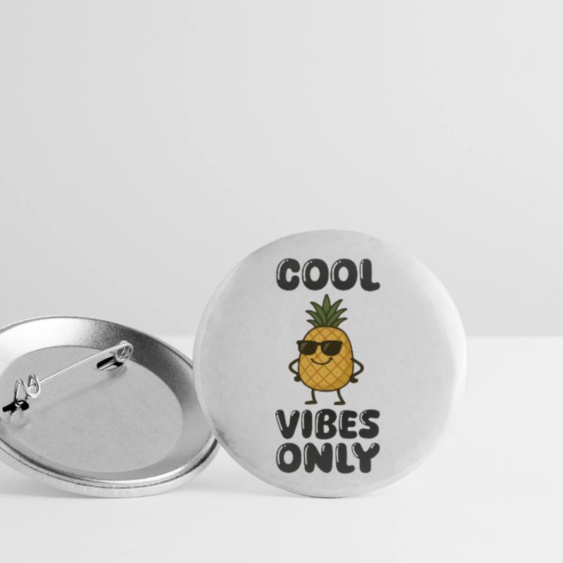 Bande dessinée ananas Lot de 5 petits badges (25 mm)