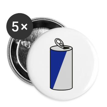 Getränkedose / can (3c) - Buttons klein 25 mm (5er Pack) - Weiß - Vorne