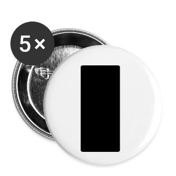 Le cinquième élément sous forme de rectangle noir - Lot de 5 petits badges (25 mm) - blanc - Devant