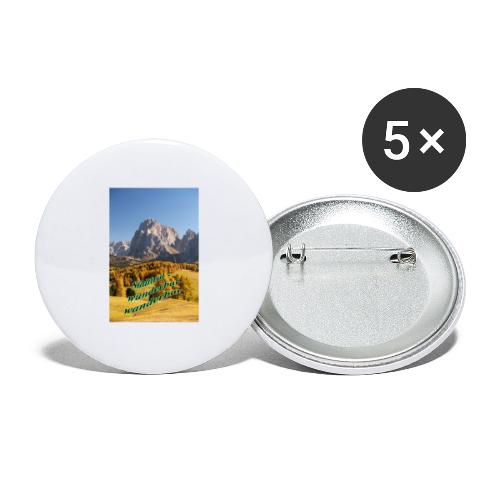 Südtirol - wunderbar wanderbar - Buttons klein 25 mm (5er Pack)