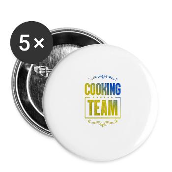 Cooking Crew - Buttons small 1''/25 mm (5-pack) - white - Front