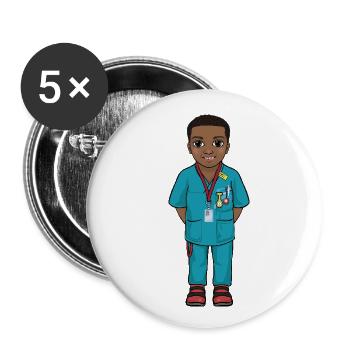 Uskan Gabriel - Buttons small 1''/25 mm (5-pack) - white - Front