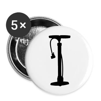 Bicycle pump - Buttons small 1''/25 mm (5-pack) - white - Front