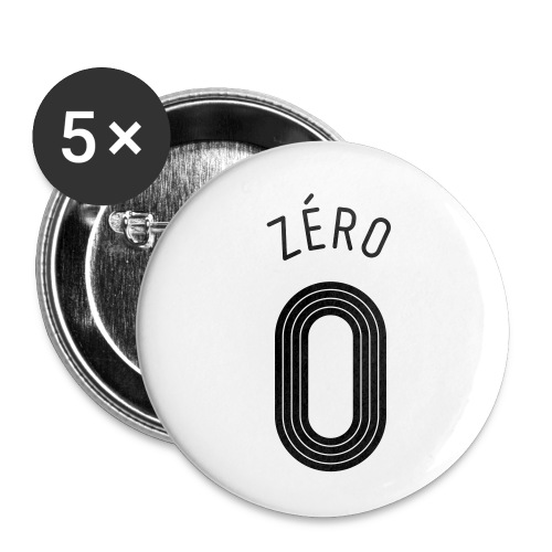Zero - Lot de 5 petits badges (25 mm)