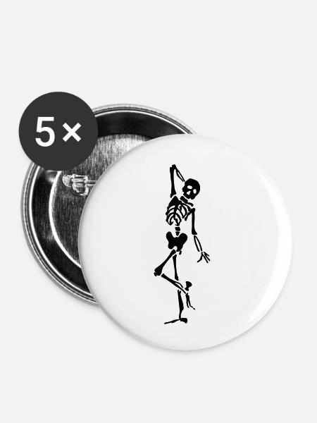 Modellbau - Buttons klein 25 mm (5er Pack) - Weiß
