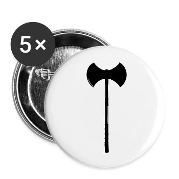 axt - Buttons klein 25 mm (5er Pack) - Weiß - Vorne