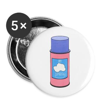SKYSPRAY (en anglais seulement) - Lot de 5 petits badges (25 mm) - blanc - Devant