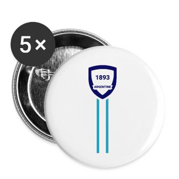 Argentina football club - Buttons small 1''/25 mm (5-pack) - white - Front