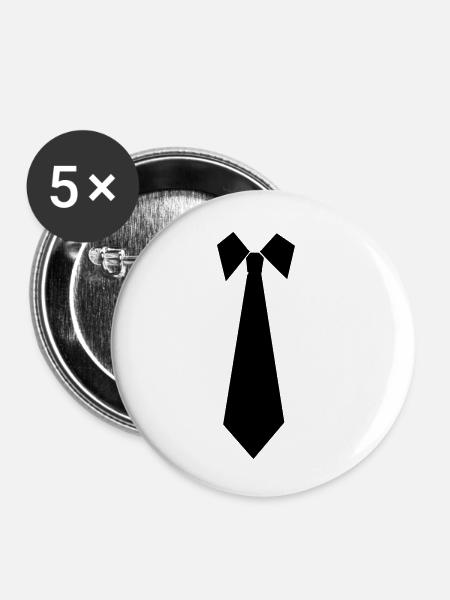 Binden - Buttons klein 25 mm (5er Pack) - Weiß