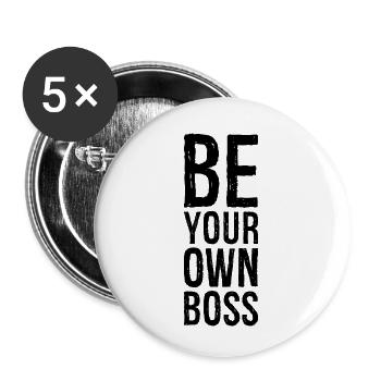 be your own - Buttons small 1''/25 mm (5-pack) - white - Front