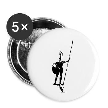 Galdiator as a vector graphic - Buttons small 1''/25 mm (5-pack) - white - Front