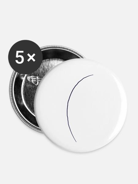 Conifer - line - Buttons klein 25 mm (5er Pack) - Weiß
