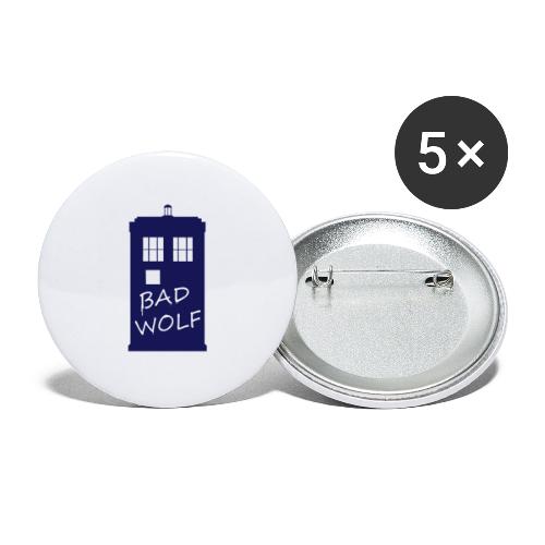 Bad Wolf Tardis - Lot de 5 petits badges (25 mm)