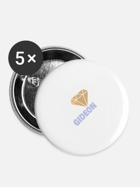 Edel Gideon - Buttons klein 25 mm (5er Pack) - Weiß