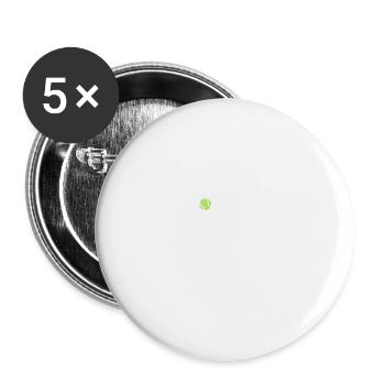 Tennis Ball Racket Player Gift Idea Sport - Buttons small 1''/25 mm (5-pack) - white - Front