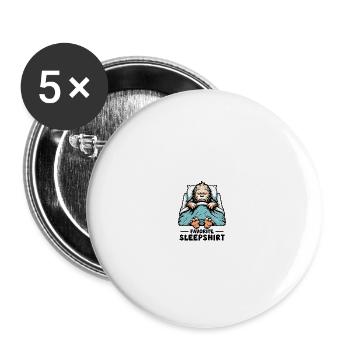 Bigfoot Favorite Sleepshirt - Buttons klein 25 mm (5er Pack) - Weiß - Vorne