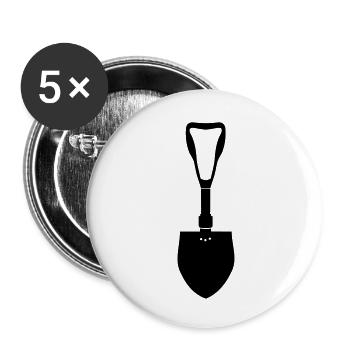 klappspaten_vec_1 en - Buttons small 1''/25 mm (5-pack) - white - Front