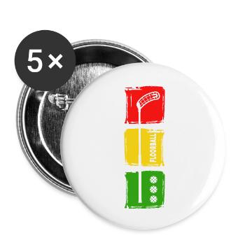 floorball floorball floorball chiller - Buttons small 1''/25 mm (5-pack) - white - Front