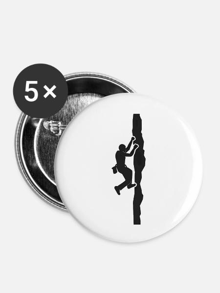 Eskalation - Buttons klein 25 mm (5er Pack) - Weiß