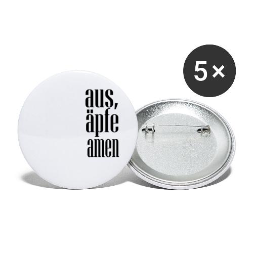 aus äpfe amen - Buttons klein 25 mm (5er Pack)